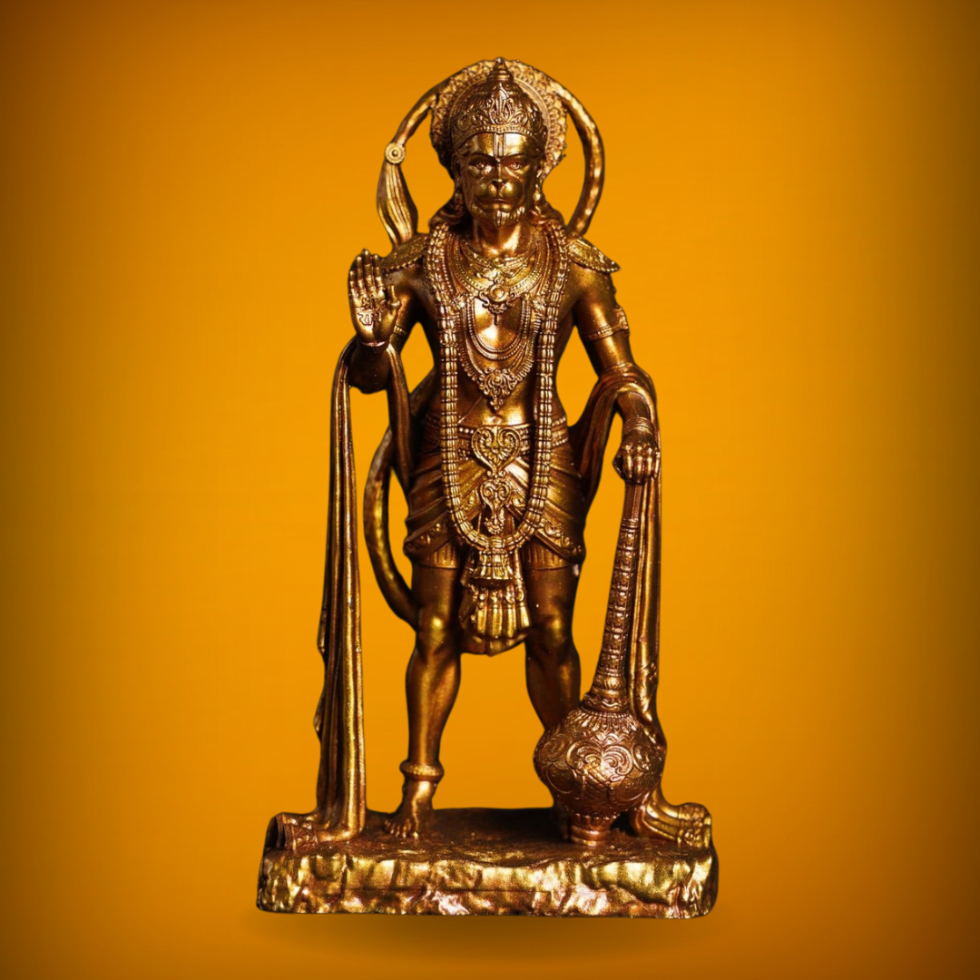 King of Sarangpur Hanuman ji Antique Gold