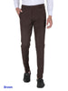 Mens Cotton Stretchable Solid Formal Trouser