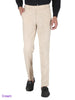 Mens Cotton Stretchable Solid Formal Trouser