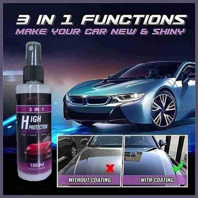 3 in 1 High Protection Quick Car Ceramic Coating Spray (Buy 1 Get 1 Free)