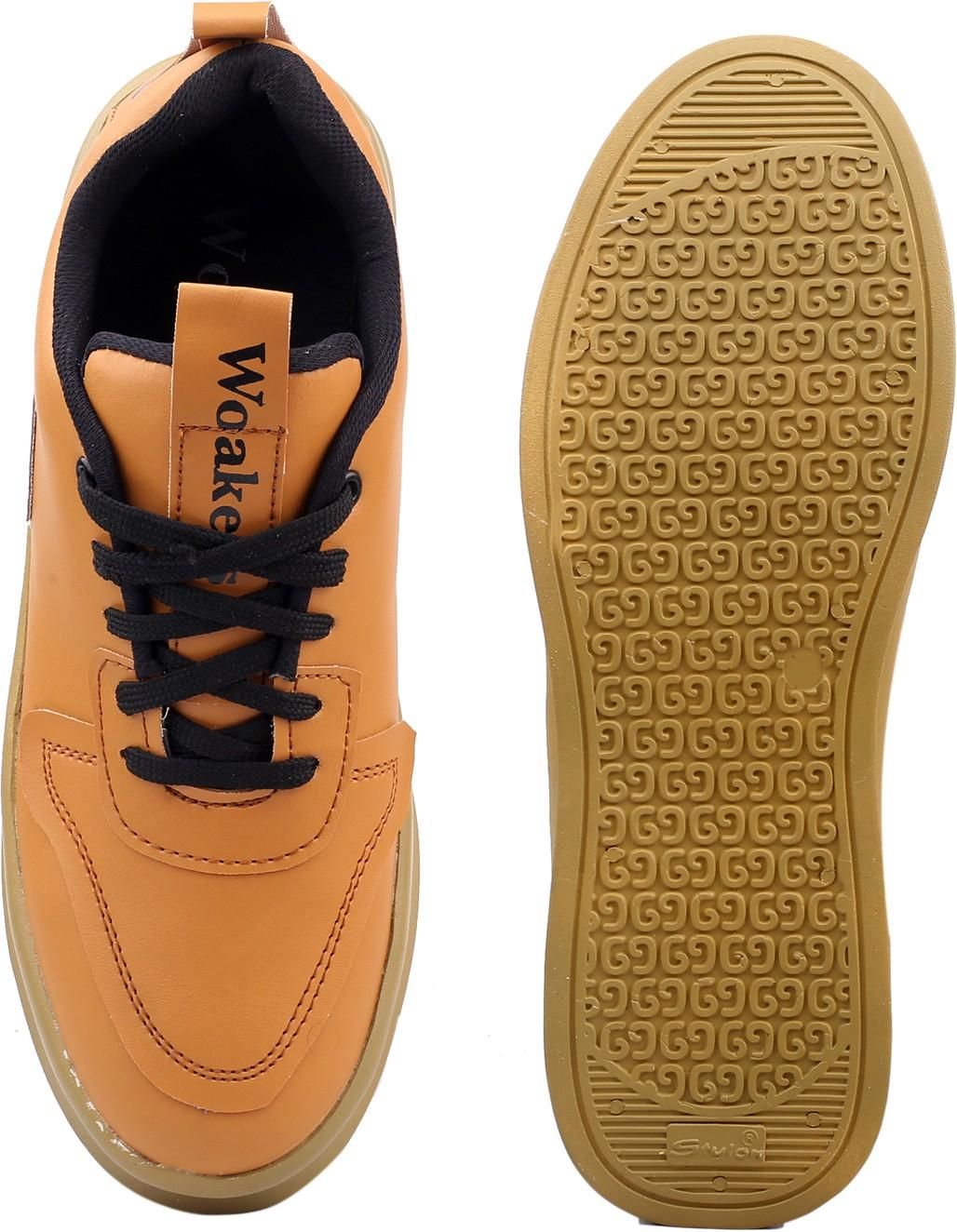 Woakers Tan Men's Casual Sneakers