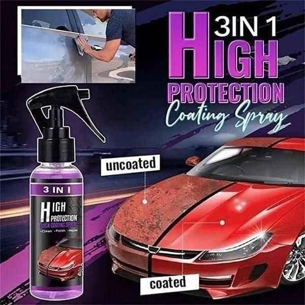 3 in 1 High Protection Quick Car Ceramic Coating Spray (Buy 1 Get 1 Free)